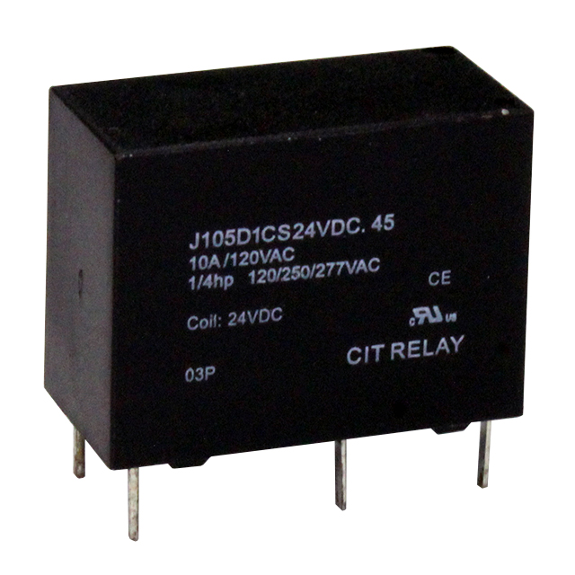J105D1CS24VDC.45 CIT Relay and Switch  Power Relays Over 2 Amps